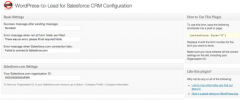 WordPress-to-lead for Salesforce CRM screenshot 2