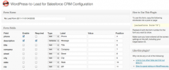 WordPress-to-lead for Salesforce CRM screenshot 3