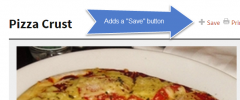 Save Recipe Button - BigOven screenshot 1