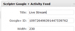 Scriptrr Google + Activity Feed widget screenshot 2