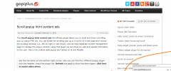 Scroll popup html content ads screenshot 1