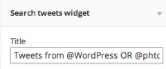 Search Tweets Widget screenshot 2