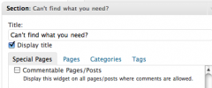 Section Widget screenshot 7