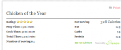 SEO, Nutrition and Print for Recipes by Edamam screenshot 2