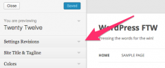 Settings Revisions screenshot 1