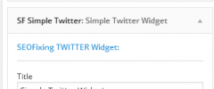 SF Simple Twitter Widget screenshot 1