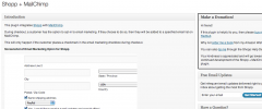 Shopp + MailChimp screenshot 1