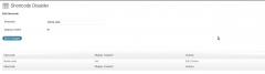 Shortcode Disabler screenshot 2