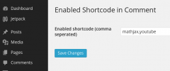 Shortcode in Comment screenshot 1