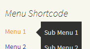 Shortcode Menu screenshot 1