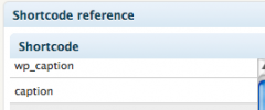 Shortcode Reference screenshot 1