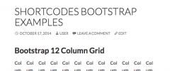 Shortcodes Bootstrap screenshot 3