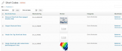ShortCodes UI screenshot 1