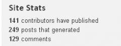 Sidebar stats widget screenshot 1
