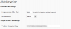 Sideblogging screenshot 1
