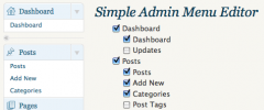 Simple Admin Menu Editor screenshot 1