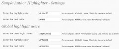 Simple Author Highlighter screenshot 2