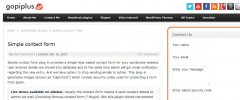 Simple contact form screenshot 1
