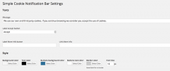 Simple Cookie Notification Bar screenshot 1