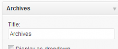 Simple CSS for widgets screenshot 1