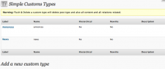 Simple Custom Post Types screenshot 1