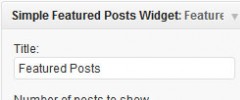 Simple Featured Posts Widget screenshot 1
