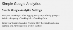 Simple Google Analytics Tracking screenshot 1