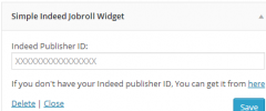 Simple Indeed Jobroll Widget screenshot 1