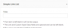 Simple Link List Widget screenshot 1