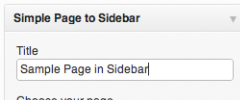 Simple Page to Sidebar screenshot 1