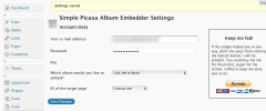 Simple Picasa Album Embedder screenshot 3