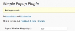 Simple Popup Plugin screenshot 1
