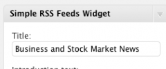 Simple RSS Feeds Widget screenshot 1