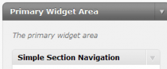 Simple Section Navigation Widget screenshot 2