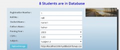 Student Result or Employee Database screenshot 2
