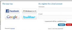 SimpleModal Janrain Engage screenshot 2