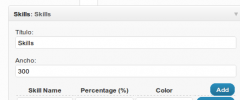 Skills Widget screenshot 2