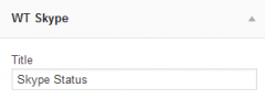 Skype Status Multisite  Widget screenshot 1