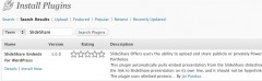 SlideShare Embeds for WordPress screenshot 1