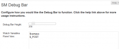 SM Debug Bar screenshot 2