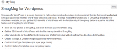 SmugMug for Wordpress screenshot 1