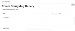 SmugMug for Wordpress screenshot 2