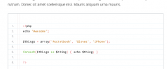 Snippi Shortcode screenshot 1