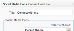 Social Media Icons Widget screenshot 2