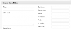 Socialinks Widget screenshot 1