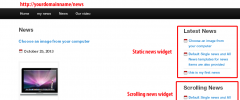 SP News and Scrolling Widgets screenshot 2