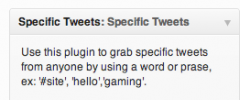 Specific Tweets screenshot 1