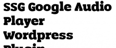 SSG Wordpress Google Audio Player screenshot 1