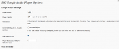 SSG Wordpress Google Audio Player screenshot 2