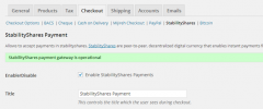 StabilityShares Payments for WooCommerce screenshot 3